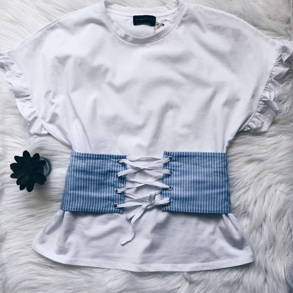 (LAST 1) Chloe Corset Tee - Picture 2 of 6